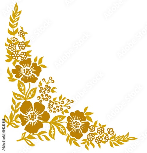 Pattern with flowers.