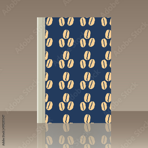 Coffee and Book. Realistic image of the object