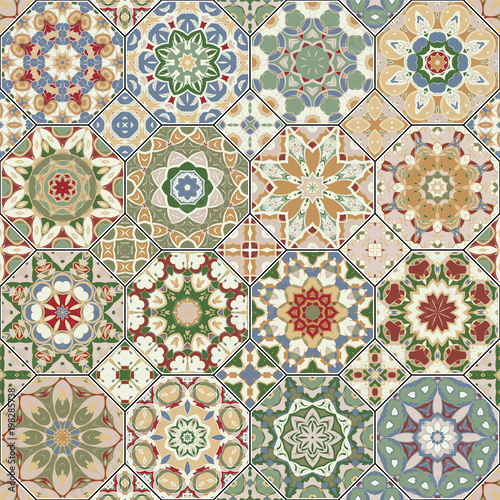 Photos Vector set of octagonal and square ornaments