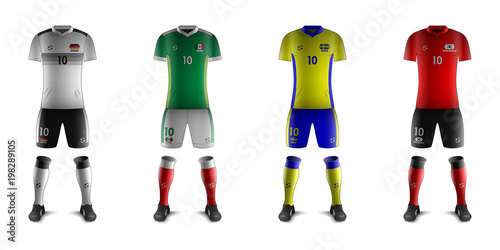 Generic Kits of Soccer National Teams F