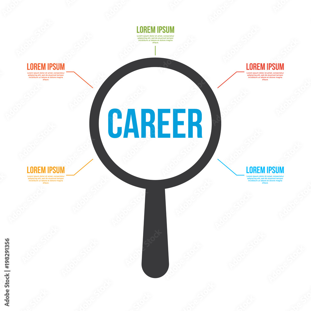 Career Word Magnifying Glass Career Word Magnifying Glass