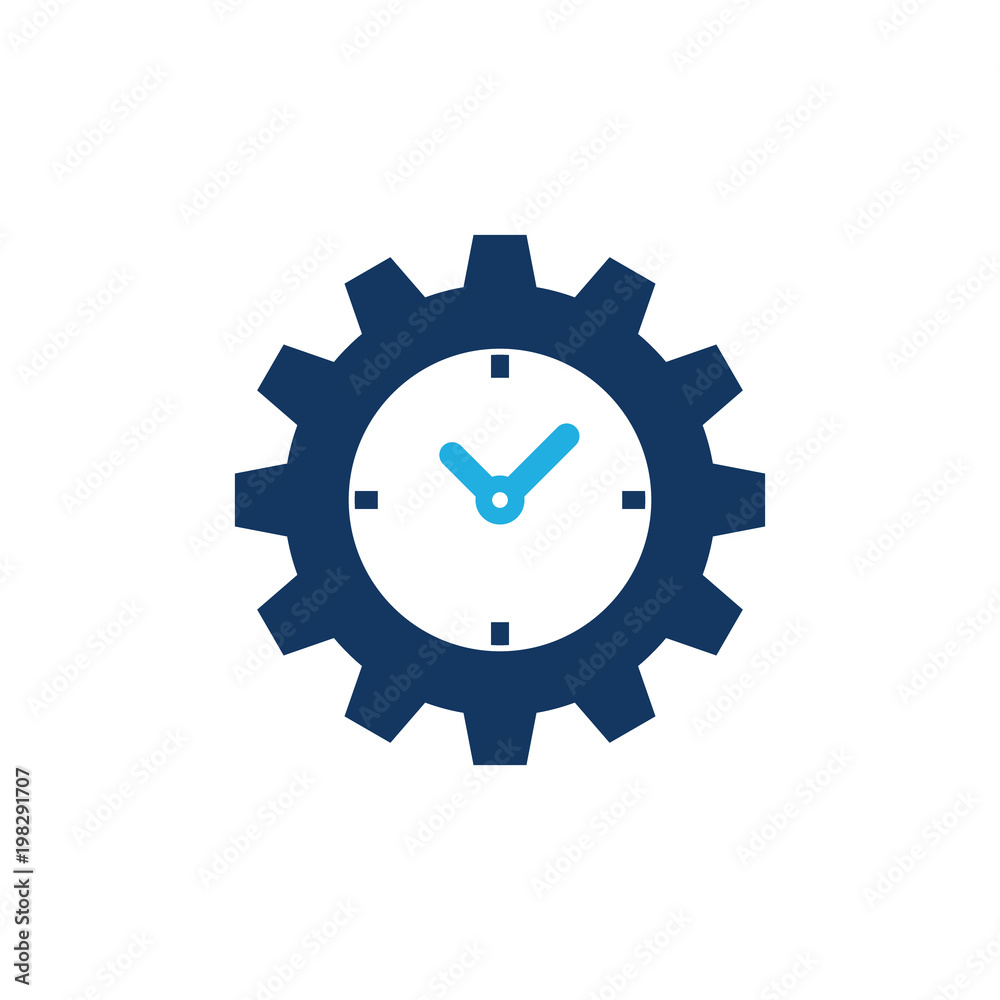 Time Gear Logo Icon Design Time Gear Logo Icon Design