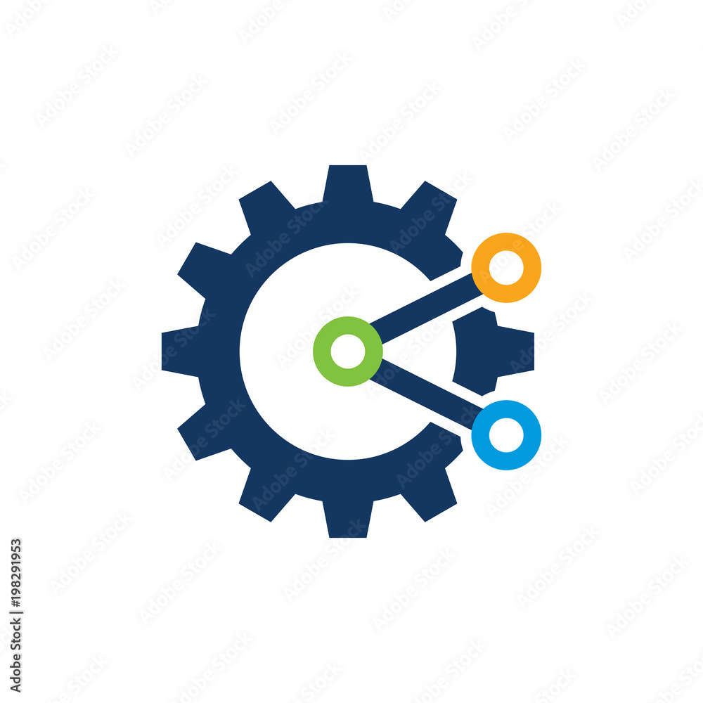 Share Gear Logo Icon Design Share Gear Logo Icon Design