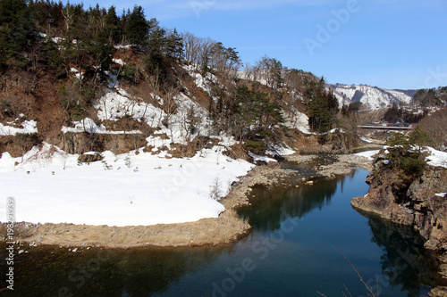 The world heritage, Shirakawa-go during winter in Japan
