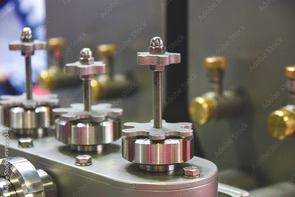 detail closeup of equipment for bakery products detail closeup of equipment for bakery products