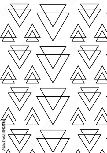 Triangle geometric vector pattern