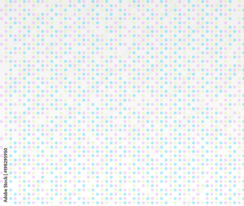Clear soft colors dots of circle cold tone background