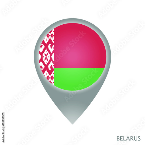 Map pointer with flag of Belarus. Gray abstract map icon. Vector Illustration. Free Download Map pointer with flag of Belarus. Gray abstract map icon. Vector Illustration. - GFXLoad