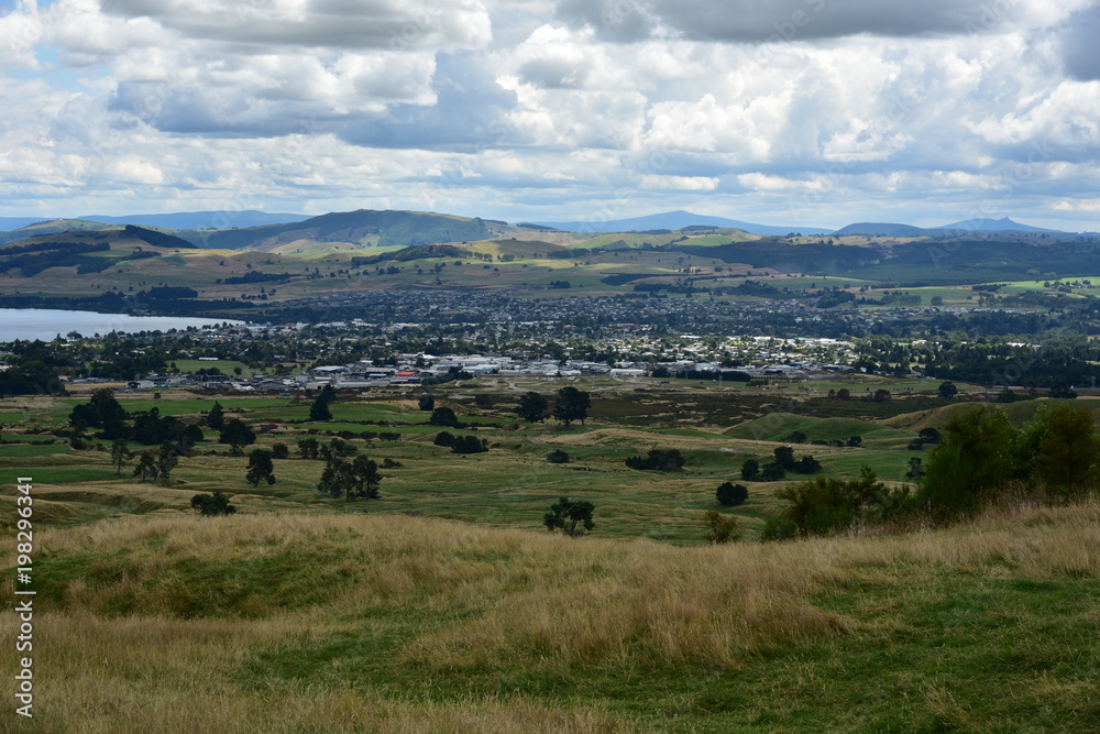 View of Taupo township
