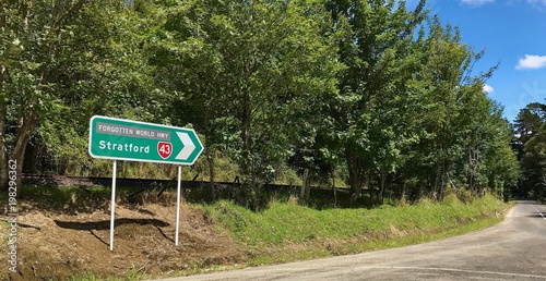 Signpost to Stratford, Taranaki