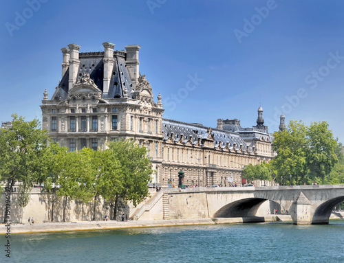 ancient building at the edge of the river in Paris