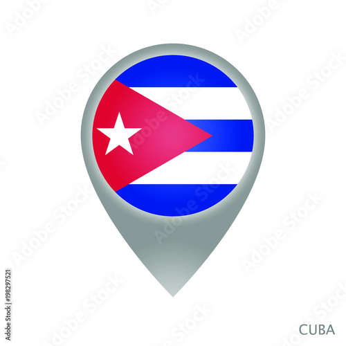 Map pointer with flag of Cuba. Gray abstract map icon. Vector Illustration. Free Download Map pointer with flag of Cuba. Gray abstract map icon. Vector Illustration. - GFXLoad