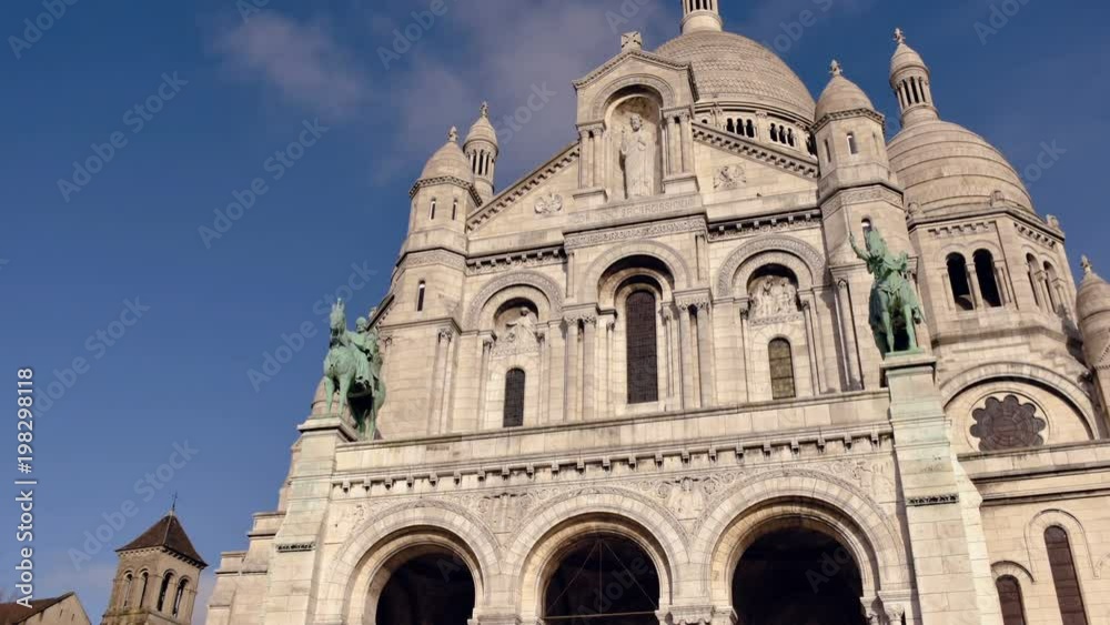 Sacred Heart hyper lapse in Paris, France - Ultra HD Sacred Heart hyper lapse in Paris, France - Ultra HD
