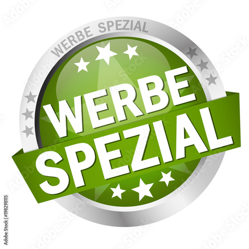 Button with banner Werbespezial