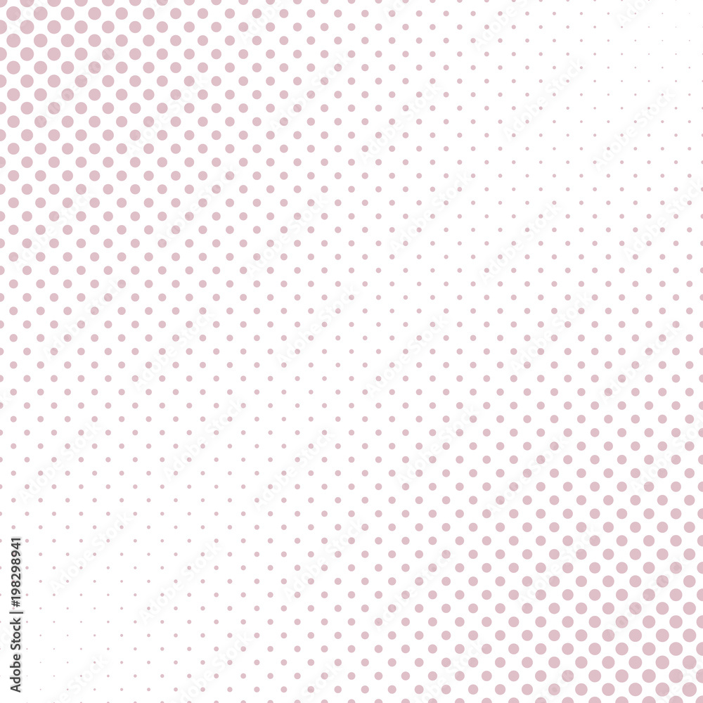 Geometric halftone dot pattern background - vector graphic from circles in varying sizes