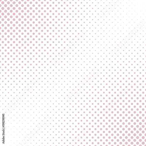 Geometric halftone dot pattern background - vector graphic from circles in varying sizes