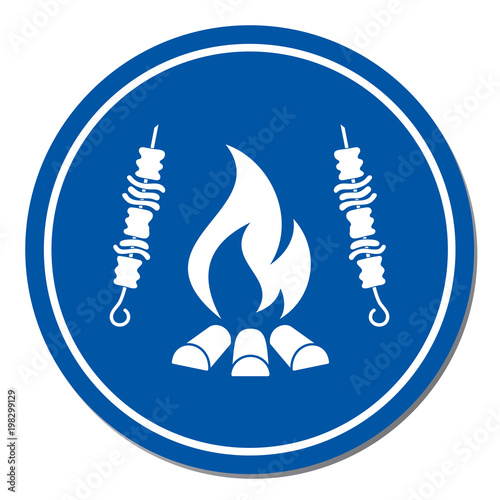 Grilled kebab icon