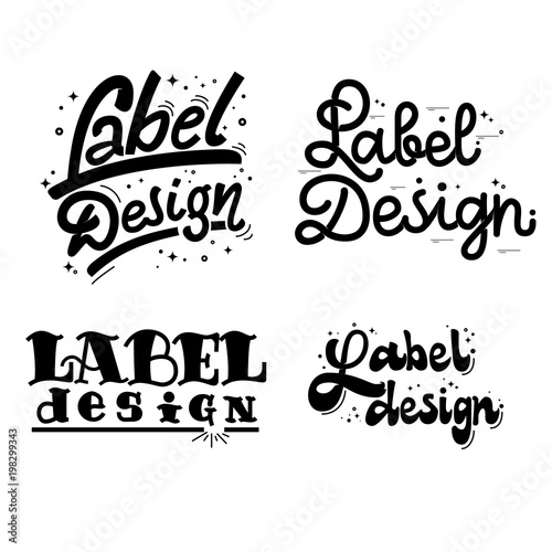 Label design. Retro sign, badge, banner template. It is good for printing posters and as an icon on the site.