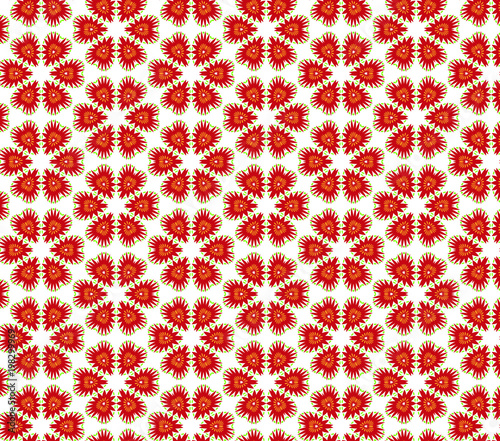 Geometric floral seamless pattern. Can be used these patterns as banners, business cards, festive decorations, greeting cards and for your ideas.