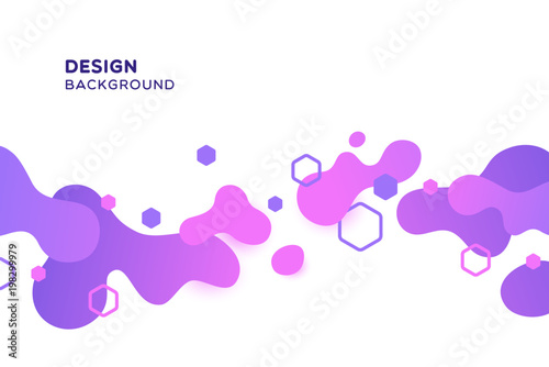 Abstract backgrounds with a colored dynamic spots. Vector illustrations.
