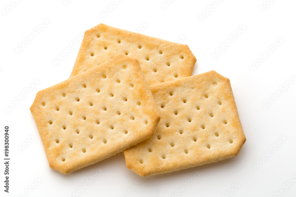 Toast bread isolated on the white background.