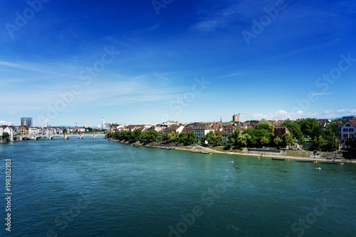Rhine river in Basel, Switzerland © ilolab
