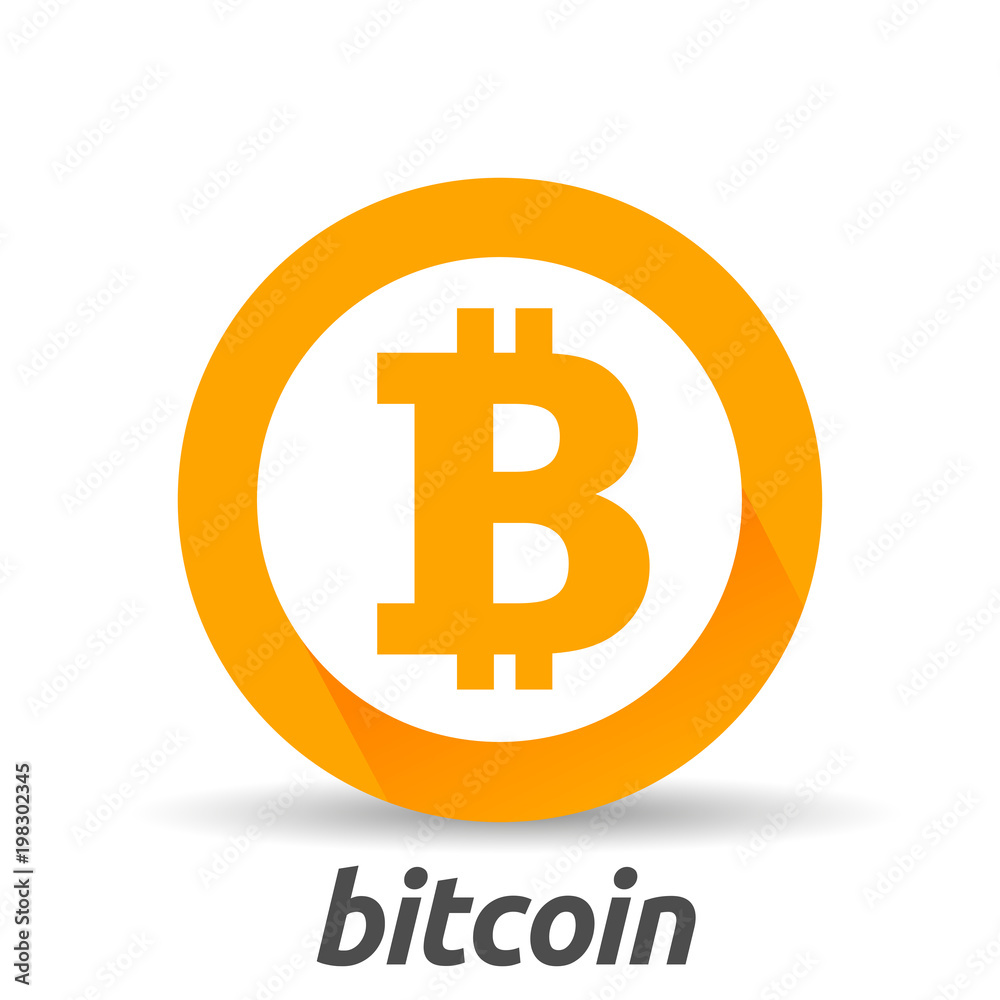 Bitcoin sign icon flat design network money symbol. For mobile user interface. Vector, illustration eps10 Bitcoin sign icon flat design network money symbol. For mobile user interface. Vector, illustration eps10