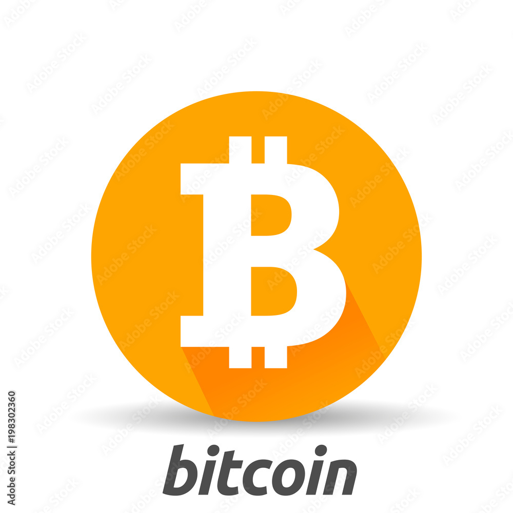 Bitcoin sign icon flat design network money symbol. For mobile user interface. Vector, illustration eps10 Bitcoin sign icon flat design network money symbol. For mobile user interface. Vector, illustration eps10