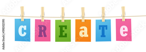 CREATE Colourful Letters Icon