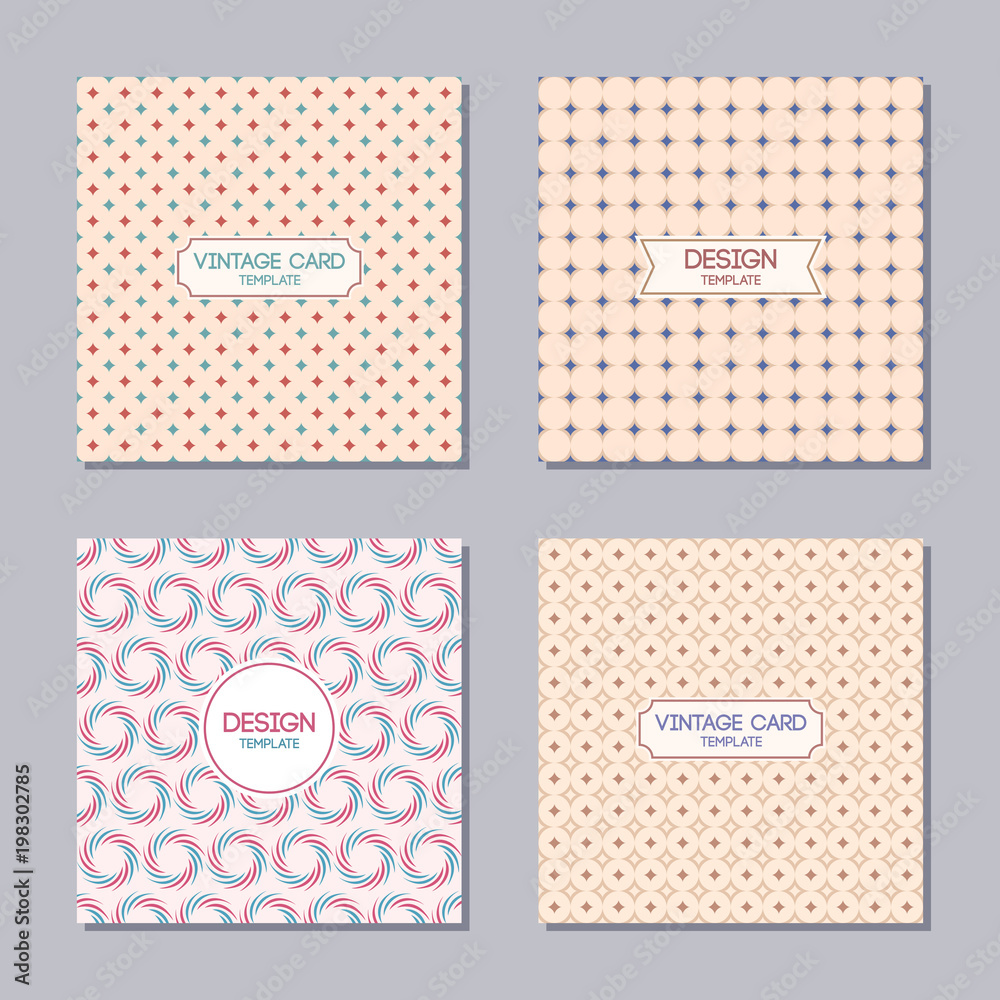 Set of 4 creative cover templates.