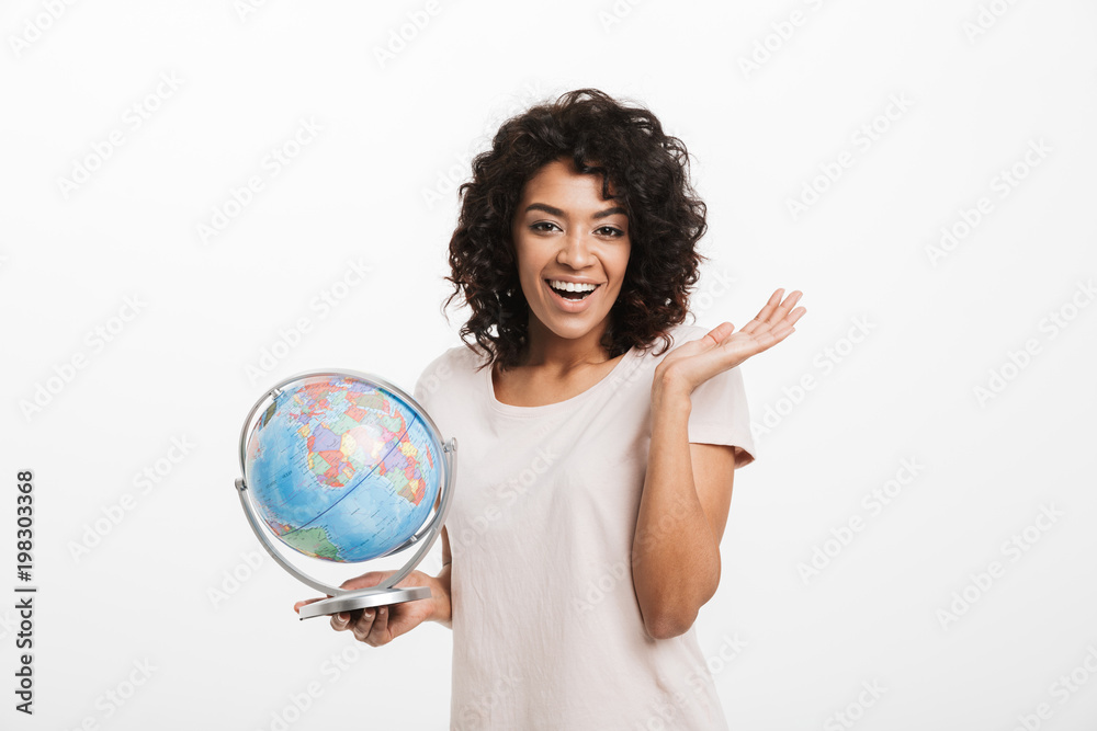Portrait of a happy young afro american woman Portrait of a happy young afro american woman