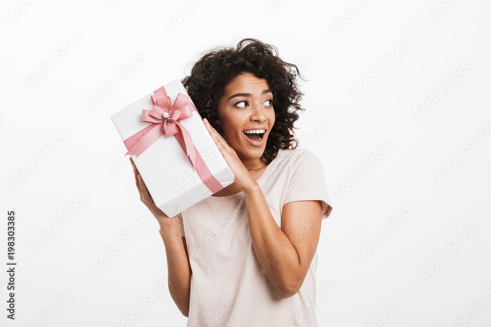 Portrait of a happy young afro american woman Portrait of a happy young afro american woman