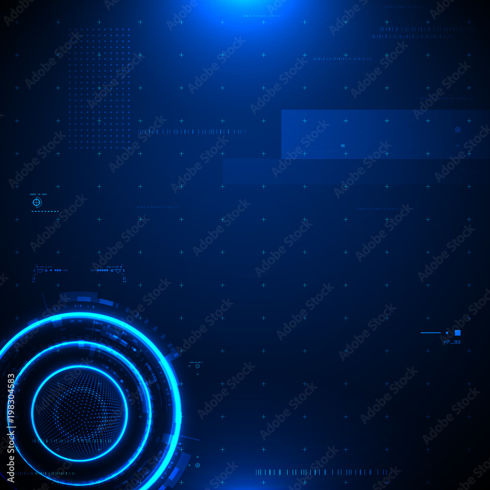Obraz premium Futuristic vector hud interface screen design.