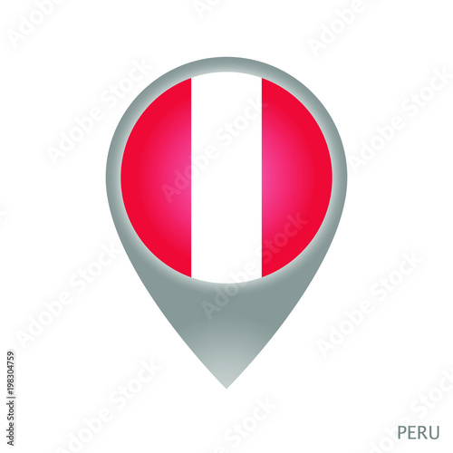 Map pointer with flag of Peru. Gray abstract map icon. Vector Illustration. Free Download Map pointer with flag of Peru. Gray abstract map icon. Vector Illustration. - GFXLoad