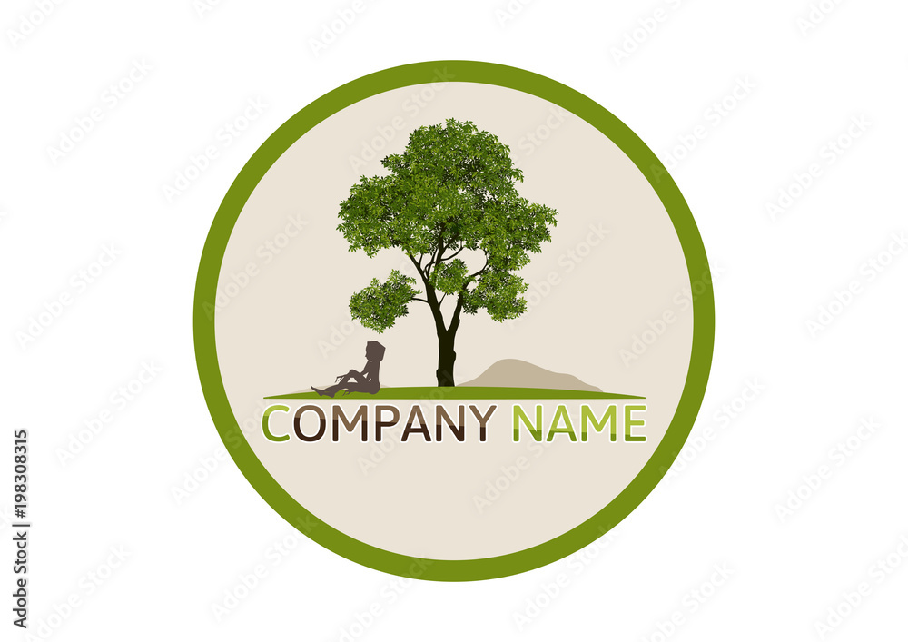 Obraz premium Abstract Tree Logo Design Vector. 