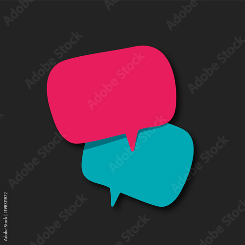 bulle dialogue, vecteur
