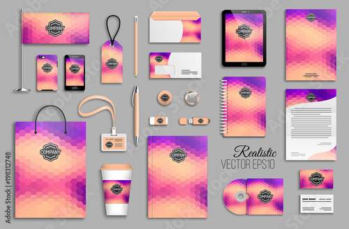 Corporate identity template set.