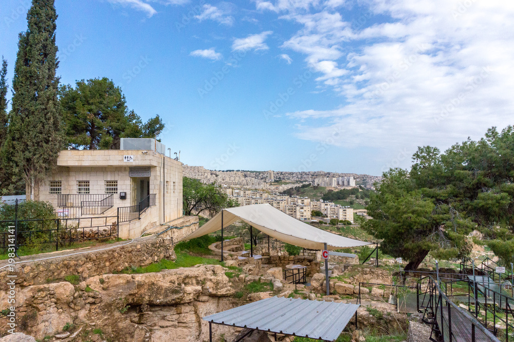 view of shepherds’ field, Beit Sahour, Bethlehem