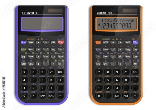 Scientific calculator with solar cell