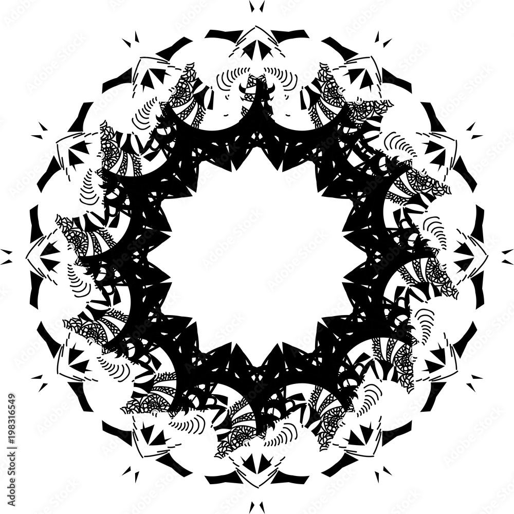 Mandala Lace Pattern, Oriental Mandala Lace Pattern, Oriental