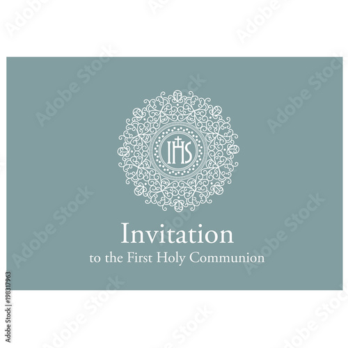 first communion invitation template