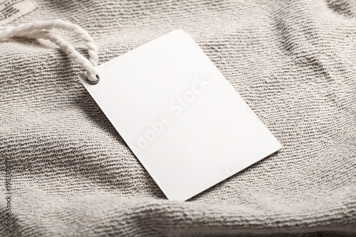 Cloth label tag blank mockup