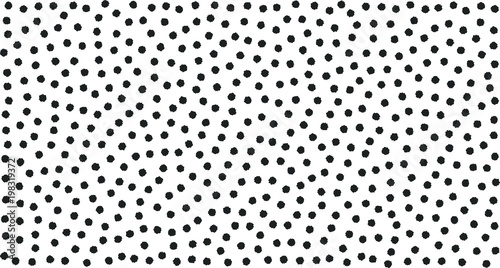 Black and white abstract dot pattern.