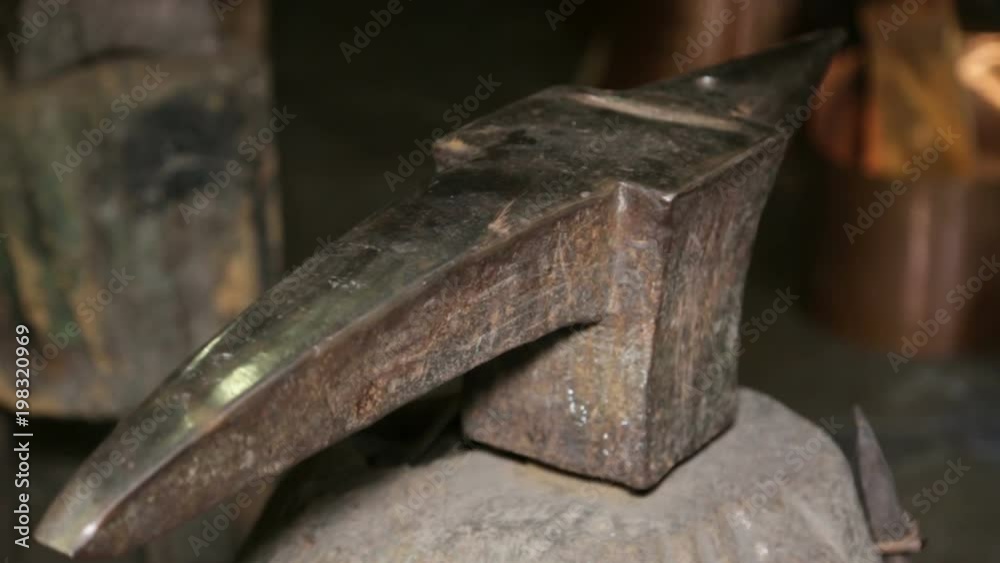 In The Workshop Of A Coppersmith: Anvil For Copper In The Workshop Of A Coppersmith: Anvil For Copper