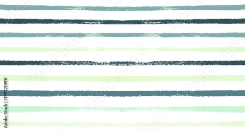 Summer Sailor Stripes Seamless Vector Pattern. Autumn Colors Textile Blue, Green, White, Turquoise, Gray Print. Hipster Vintage Retro Stripes Design. Creative Horizontal Banner. Watercolor Fabric