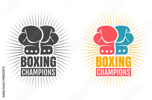 Logo for boxing with glove.
