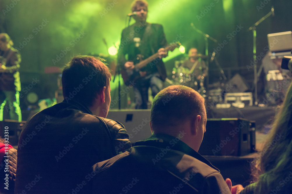 Crowd at a concert.