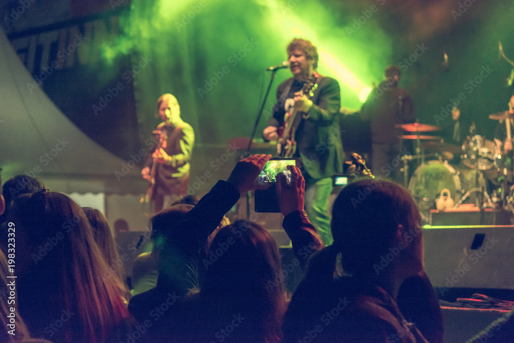Crowd at a concert. Crowd at a concert.