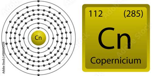 Copernicium Atom Shell