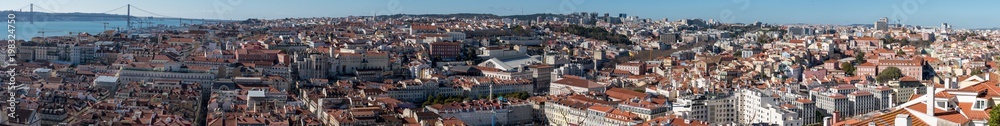 Panoramic of the city of lisbon